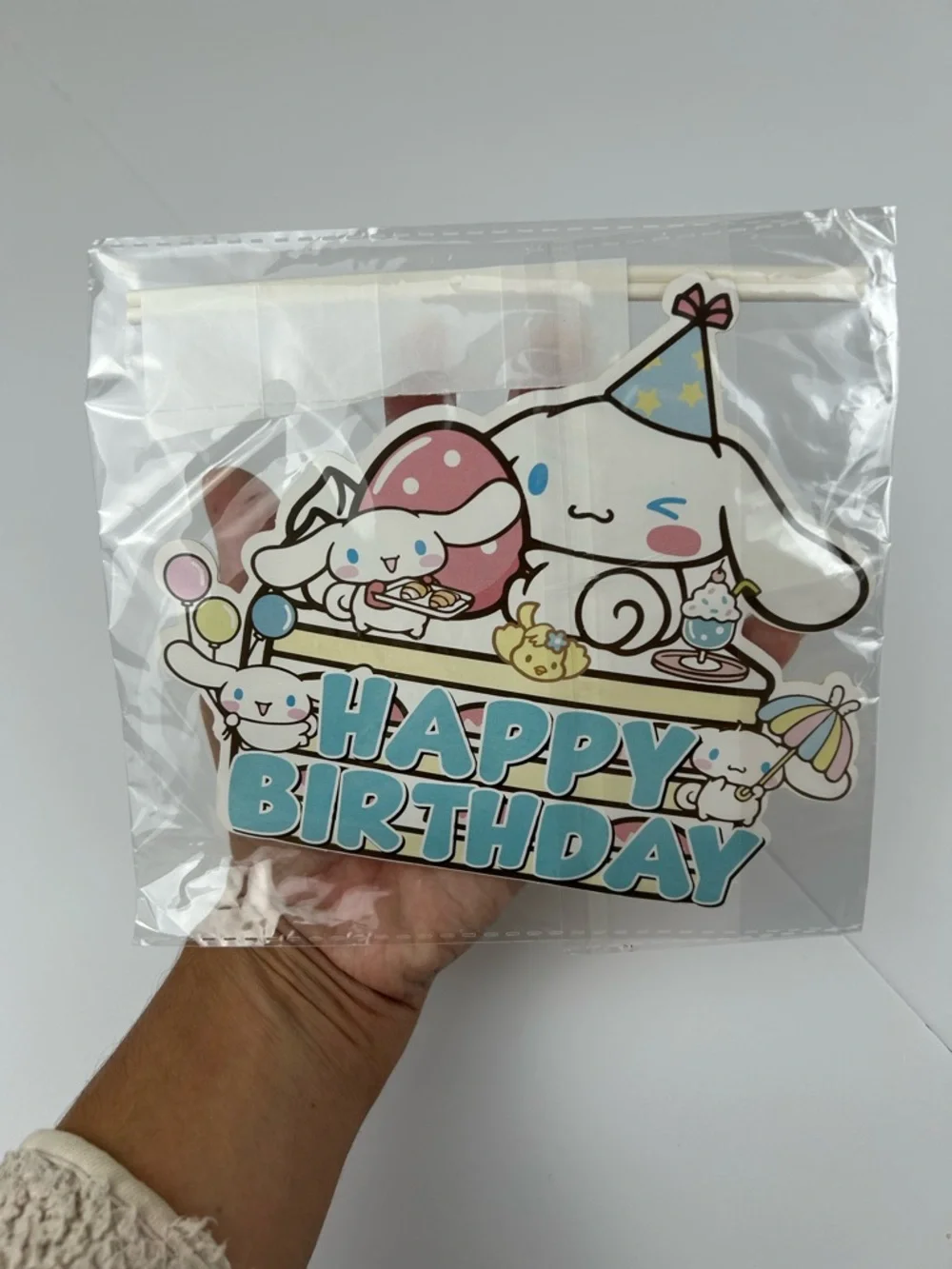 Sanrio Cinnamoroll Birthday Party Supplies Set 67pc Decorations Blue Background